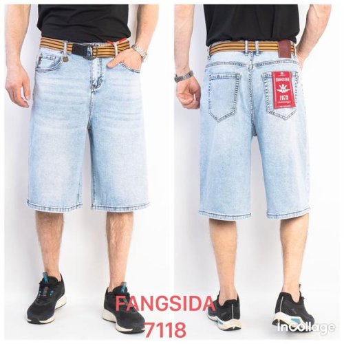 Шорты Fangsida (28-34) 7118 l.blue (лето) Fangsida 7118 l.blue