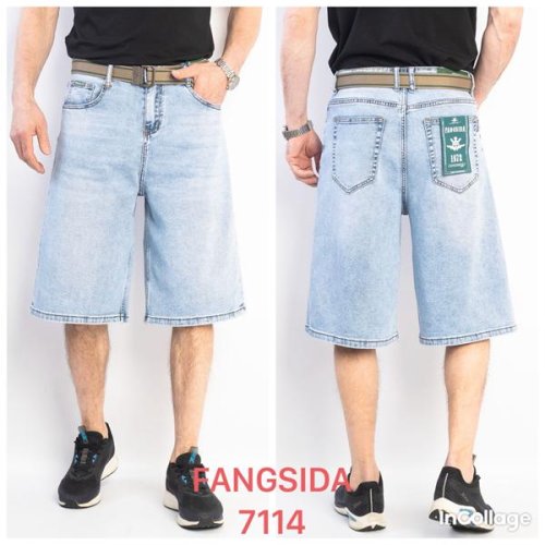 Шорты Fangsida (29-34) 7114 l.blue (лето) Fangsida 7114 l.blue