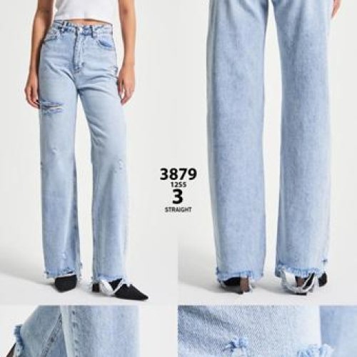 Джинсы Jeans Style (34-42) 3879-12S5-3 l.blue (деми) Jeans Style 3879-12S5-3 l.blue