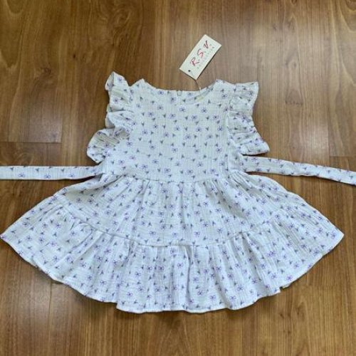 Платье RSV (92-116) 195-1 white-purple (лето) RSV 195-1 white-purple