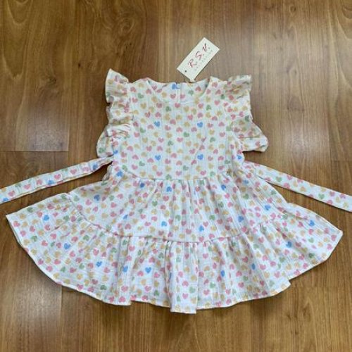 Платье RSV (92-116) 195-1 white-beige (лето) RSV 195-1 white-beige