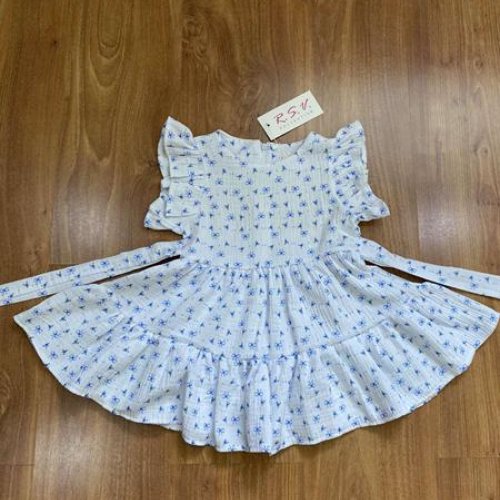 Платье RSV (92-116) 195-1 white-l.blue (лето) RSV 195-1 white-l.blue