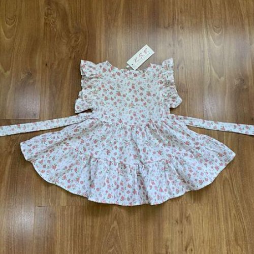 Платье RSV (92-116) 195-1 white-l.pink (лето) RSV 195-1 white-l.pink