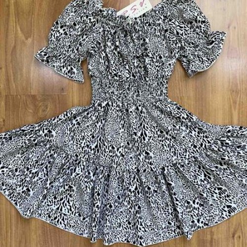 Платье RSV (128-152) 296 white-black (лето) RSV 296 white-black