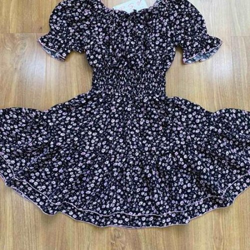 Платье RSV (128-152) 296 black-white (лето) RSV 296 black-white