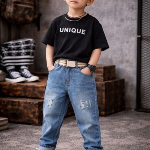 Джинсы SunnyTot (90-130) 9013 l.blue (деми) SunnyTot 9013 l.blue