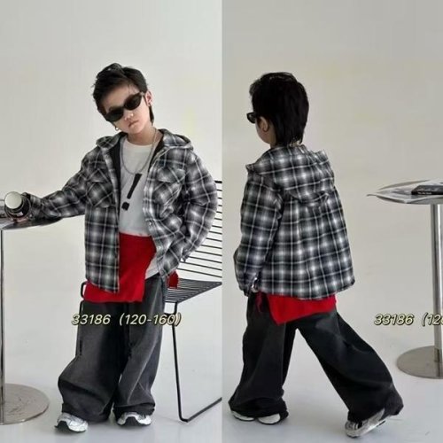 Рубашка SunnyTot (120-160) 33186 black (деми) SunnyTot 33186 black