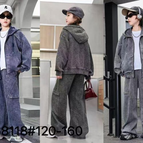 Костюм спорт SunnyTot (120-160) 68118 grey (деми) SunnyTot 68118 grey