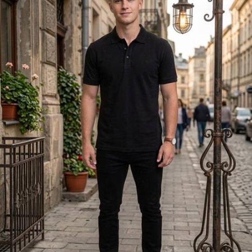 Футболка Moranny (L-3XL) MR1046 black (лето) Moranny MR1046 black