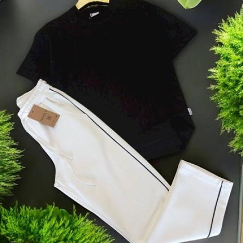 Штаны спорт Moranny (S-2XL) MR1197 white (деми) Moranny MR1197 white