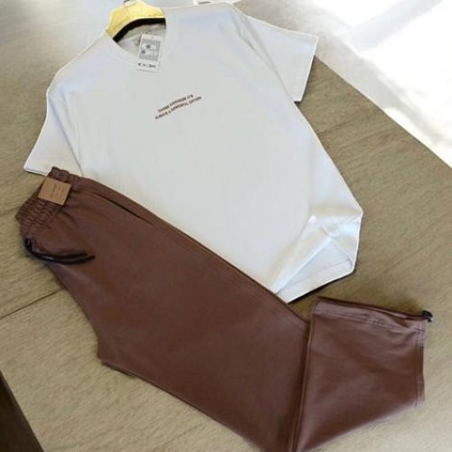 Штаны спорт Moranny (S-2XL) MR1201 brown (деми) Moranny MR1201 brown