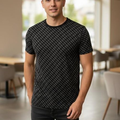 Футболка Moranny (M-2XL) MR830 black (лето) Moranny MR830 black