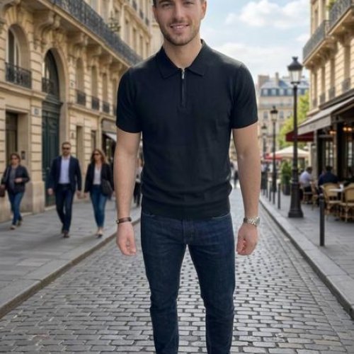 Футболка Moranny (M-2XL) MR997 black (лето) Moranny MR997 black