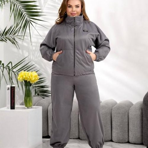 Костюм спорт BAT (46-52) 133-6 grey (деми) BAT 133-6 grey