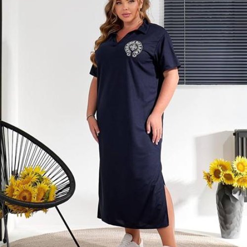 Платье BAT (50-56) 50-3 navy (лето) BAT 50-3 navy