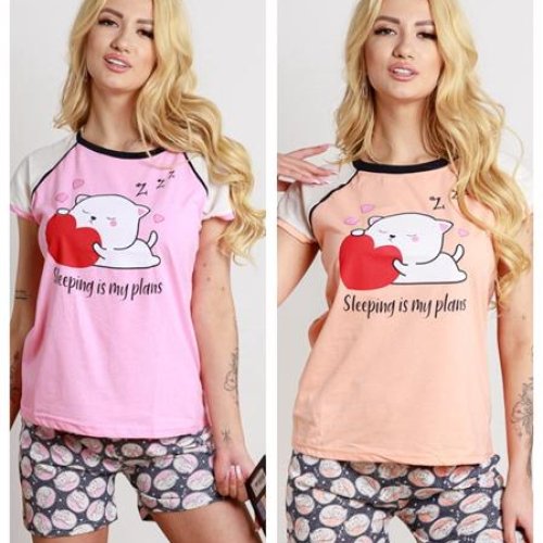 Пижама Vehuiah (S-XL) 851022 pink (лето) Vehuiah 851022 pink