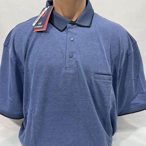 Футболка Sabihina (6XL-9XL) SB1810 blue (лето) Sabihina SB1810 blue