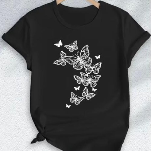 Футболка ALIA (M-3XL) AL42 black (лето) ALIA AL42 black