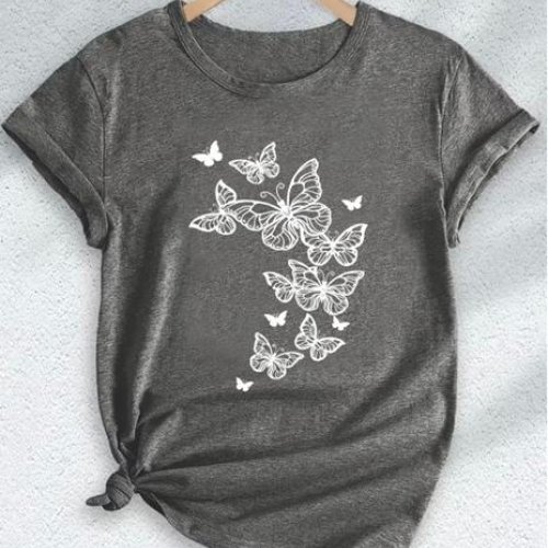 Футболка ALIA (M-3XL) AL43 grey (лето) ALIA AL43 grey