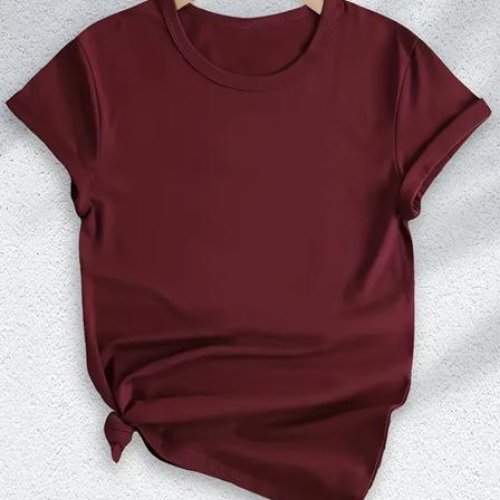 Футболка ALIA (M-3XL) AL51 wine (лето) ALIA AL51 wine