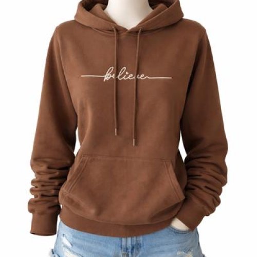 Худи ALIA (M-3XL) AL56 brown (деми) ALIA AL56 brown