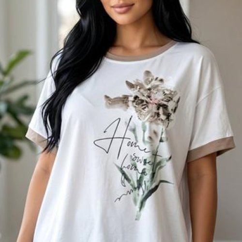 Футболка LeVisha (50-56) 25021 white-beige (лето) LeVisha 25021 white-beige