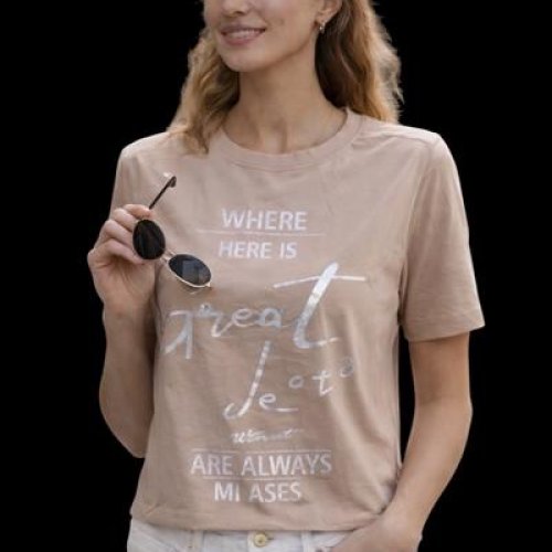 Футболка LeVisha (46-50) 25033 beige (лето) LeVisha 25033 beige