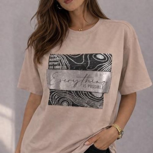 Футболка LeVisha (46-50) 25036 beige (лето) LeVisha 25036 beige