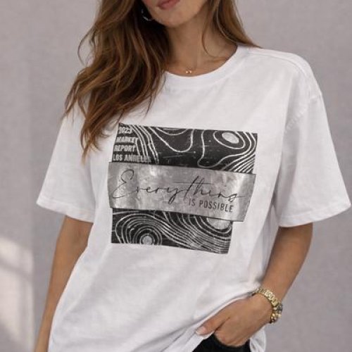 Футболка LeVisha (46-50) 25036 white (лето) LeVisha 25036 white