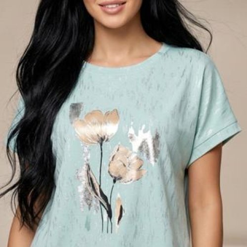 Футболка LeVisha (48-54) 25067 l.blue (лето) LeVisha 25067 l.blue