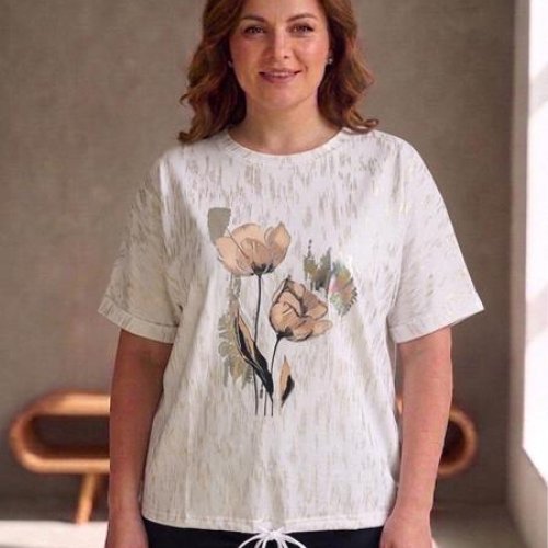 Футболка LeVisha (48-54) 25067 white (лето) LeVisha 25067 white