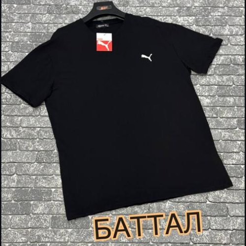 Футболка F.T.H (3XL-4XL) F1142 black (лето) F.T.H F1142 black