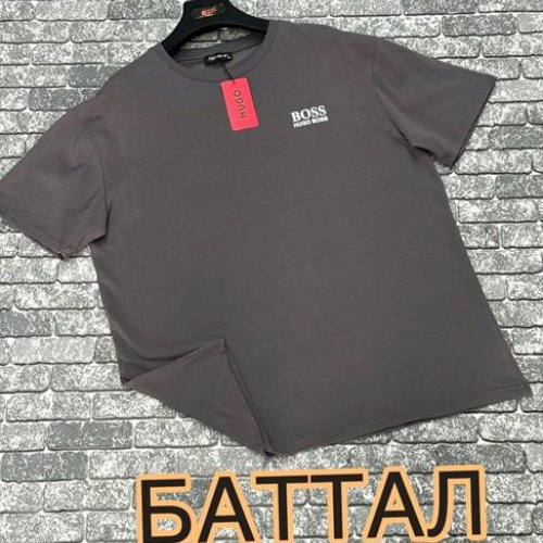 Футболка F.T.H (3XL-4XL) F1152 grey (лето) F.T.H F1152 grey