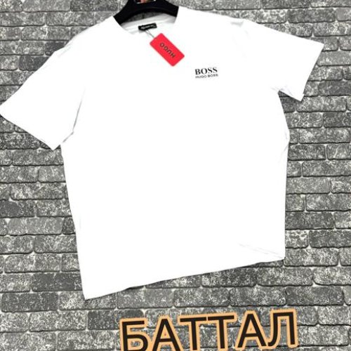 Футболка F.T.H (3XL-4XL) F1153 white (лето) F.T.H F1153 white