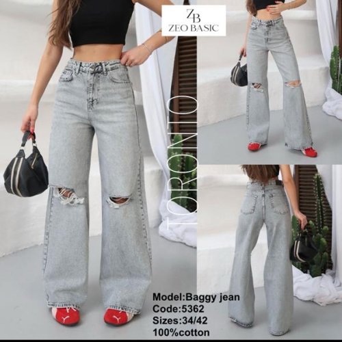 Джинсы Jeans Style (34-42) 5362 l.grey (деми) Jeans Style 5362 l.grey