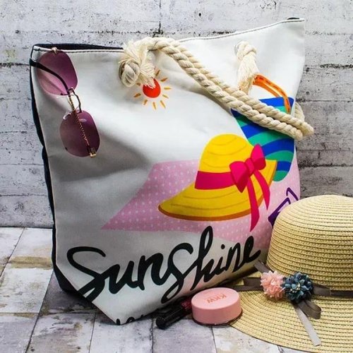 Сумка Luna-bag (49*37*15) 8668S white (лето) Luna-bag 8668S white