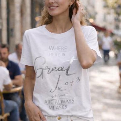 Футболка Elena&Vika (46-50) 25033 white (лето) Elena&Vika 25033 white