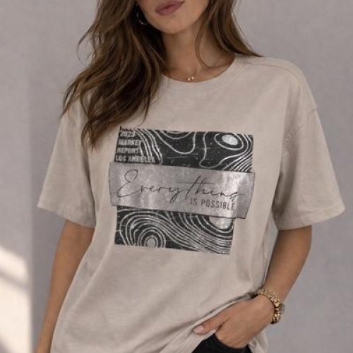 Футболка Elena&Vika (46-50) 25036 l.beige (лето) Elena&Vika 25036 l.beige