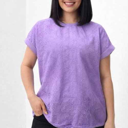 Футболка Elena&Vika (48-56) 25044 lilac (лето) Elena&Vika 25044 lilac