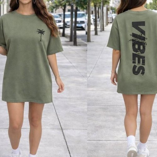 Футболка Elena&Vika (50-54) 25077 khaki (лето) Elena&Vika 25077 khaki