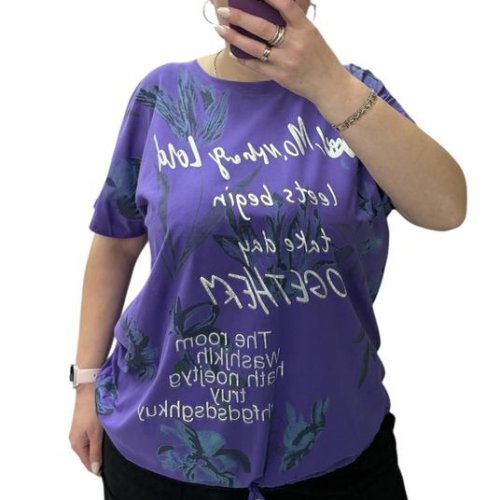 Футболка Elena&Vika (54-64) 25083 purple (лето) Elena&Vika 25083 purple