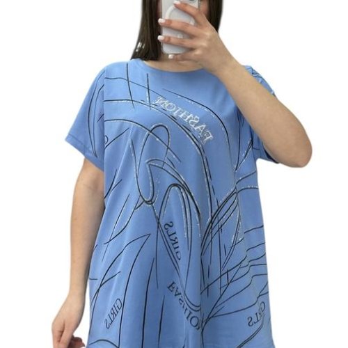 Футболка Elena&Vika (52-56) 25315 l.blue (лето) Elena&Vika 25315 l.blue