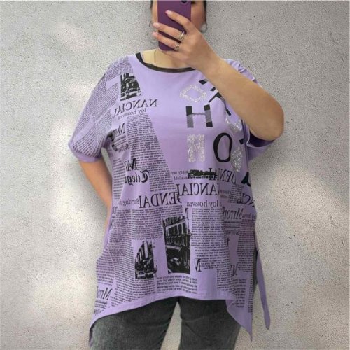 Футболка Elena&Vika (54-58) 25319 lilac (лето) Elena&Vika 25319 lilac