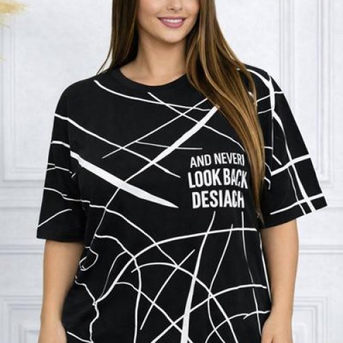 Футболка Elena&Vika (54-58) 26009 black (лето) Elena&Vika 26009 black