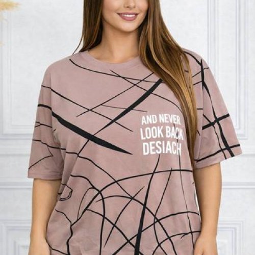 Футболка Elena&Vika (54-58) 26009 l.brown (лето) Elena&Vika 26009 l.brown