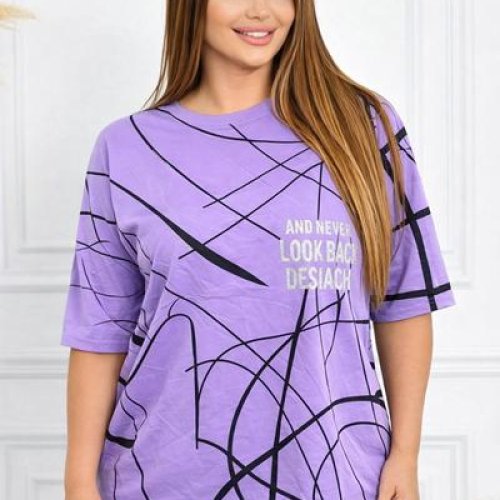 Футболка Elena&Vika (54-58) 26009 lilac (лето) Elena&Vika 26009 lilac