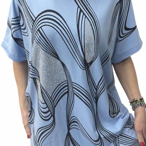 Футболка Elena&Vika (54-58) 26010 l.blue (лето) Elena&Vika 26010 l.blue