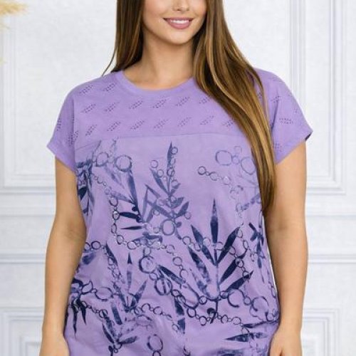 Футболка Elena&Vika (54-58) 26012 lilac (лето) Elena&Vika 26012 lilac