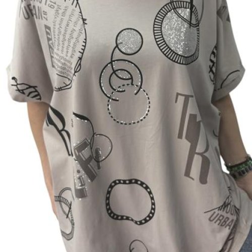 Футболка Elena&Vika (54-58) 26014 grey (лето) Elena&Vika 26014 grey