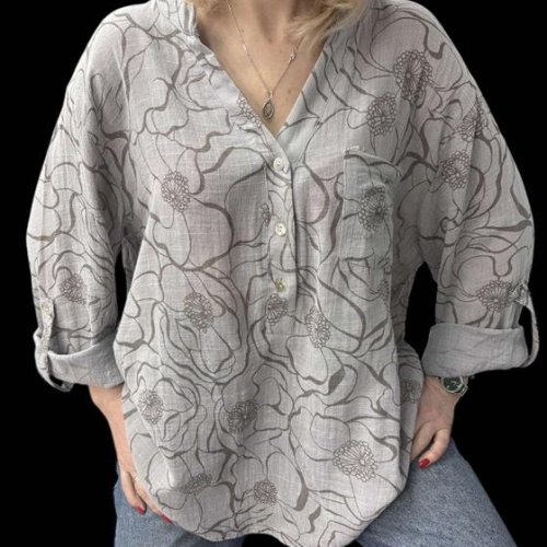 Рубашка Elena&Vika (50-56) 26022 grey (деми) Elena&Vika 26022 grey